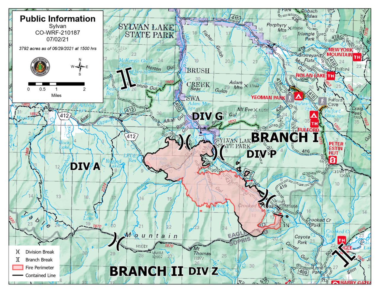 Sylvan Fire map_July 2 2021