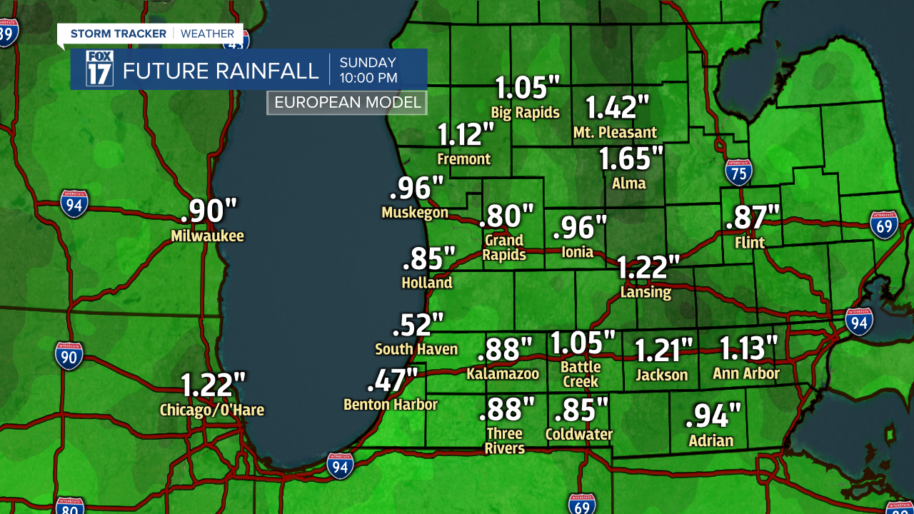 EURO rainfall this week