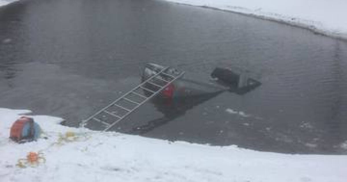 Firefighters rescue man from icy pond