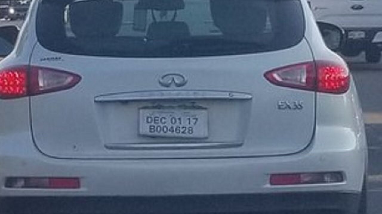 Driving You Crazy Uh How Has This Driver Gone This Long Without Getting Their Permanent Plates