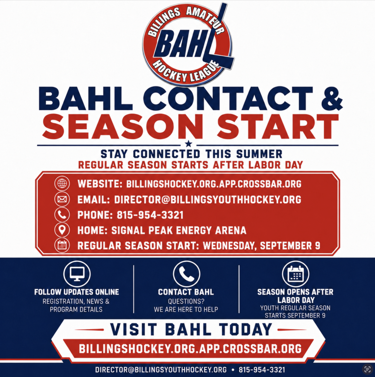BAHL Contact Info