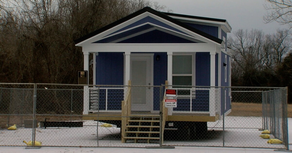 First tiny home built in City Lights Village