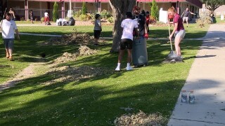 Community members work to clean up Hillsborough County school campuses