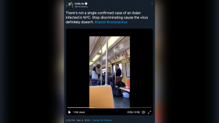 Video shows man spraying Asian commuter with Febreze on NY subway, NYPD investigating as hate crime