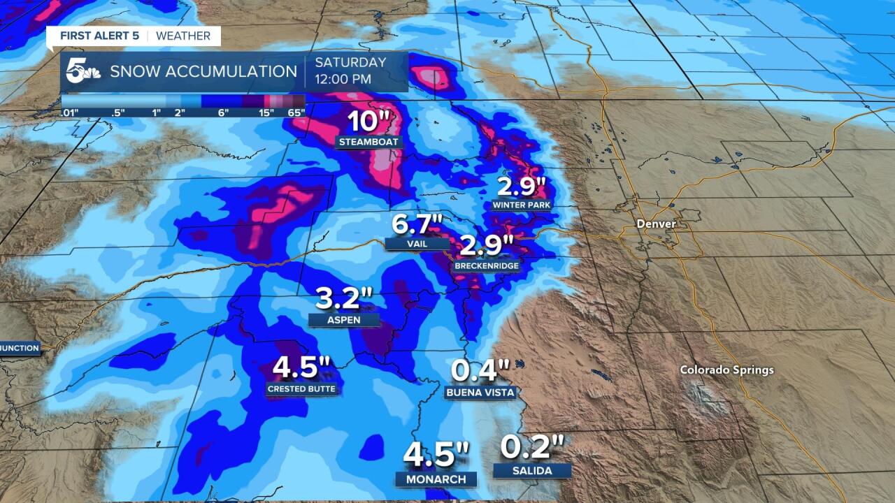 Ski Area Snow Accumulation