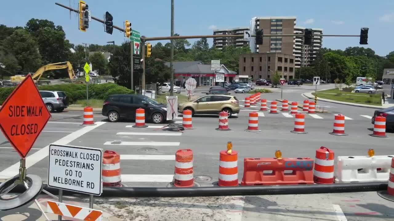 Forest Hill Avenue construction road work