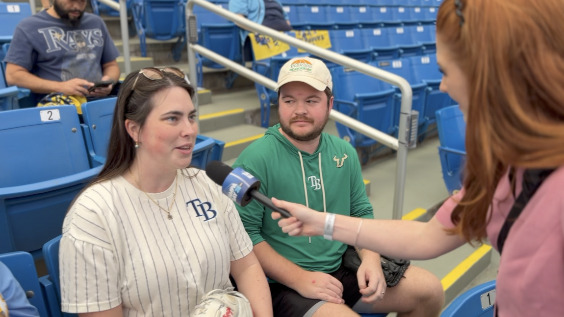 Fans share excitement as Rays beat Guardians Sunday night