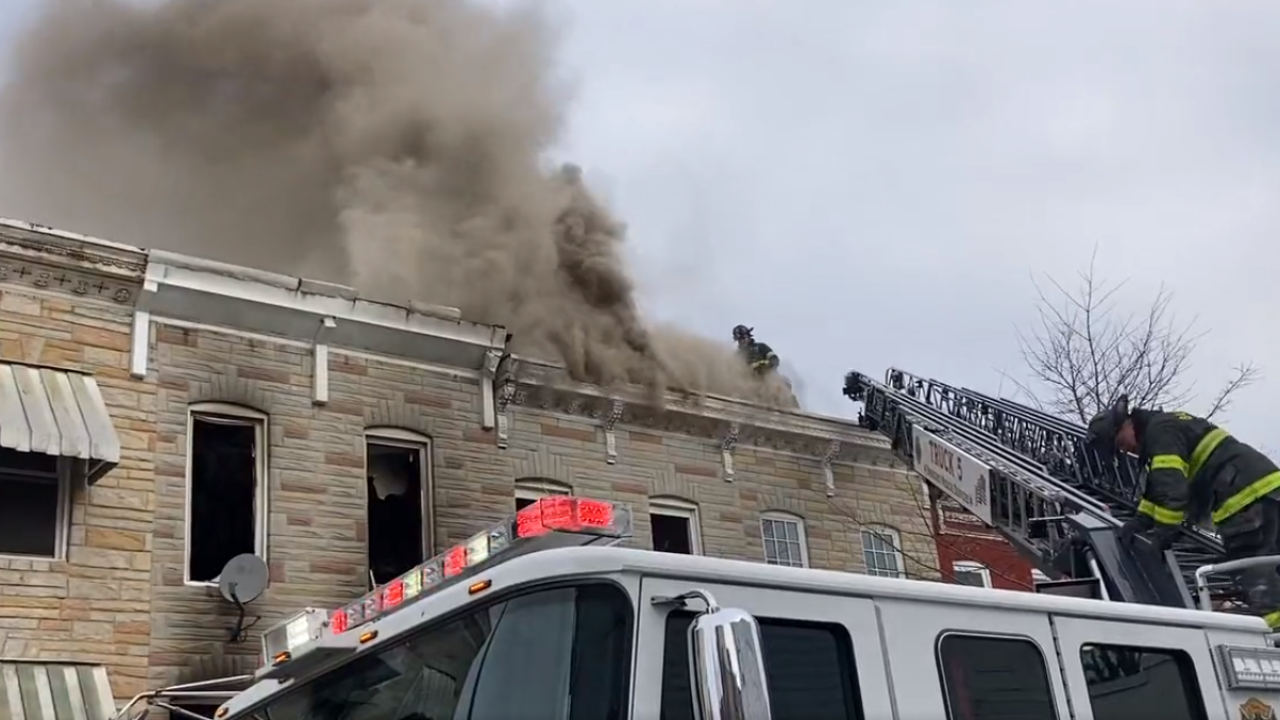 Fire on East Oliver Street