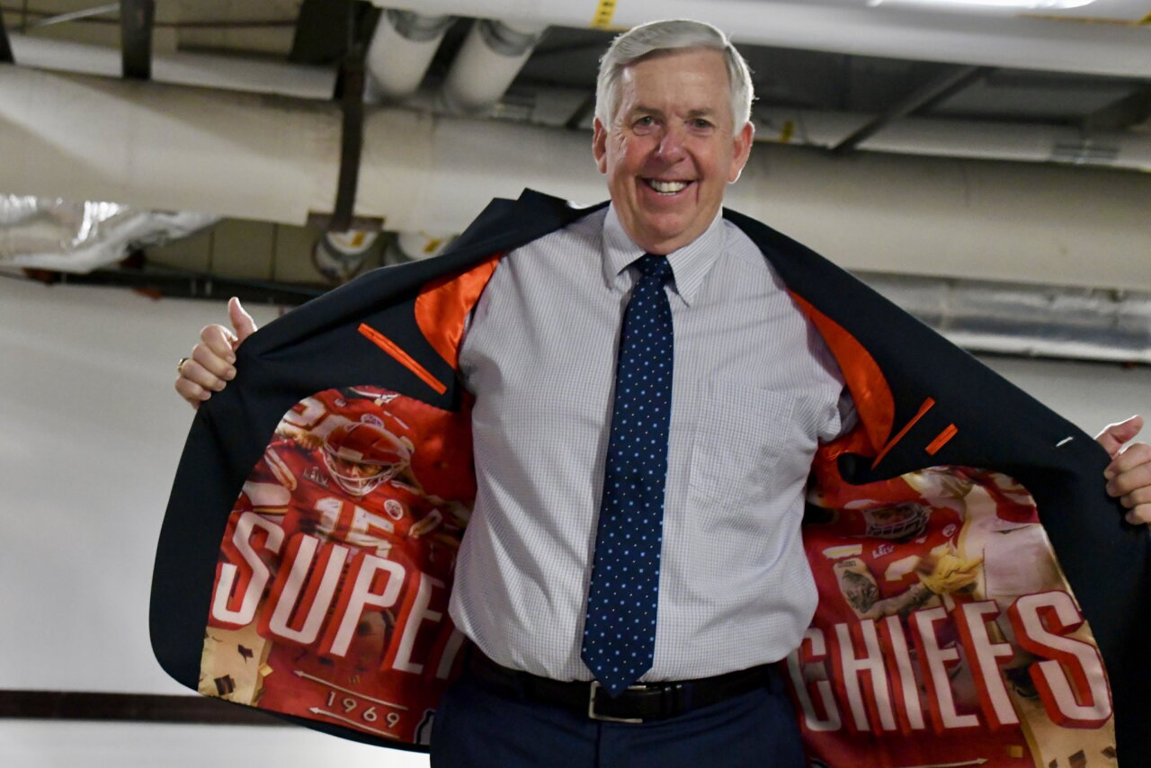 Gov. Mike Parson Chiefs Supoer Bowl jacket.jpeg