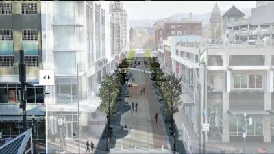 8th Street upgrades mockup in downtown Boise