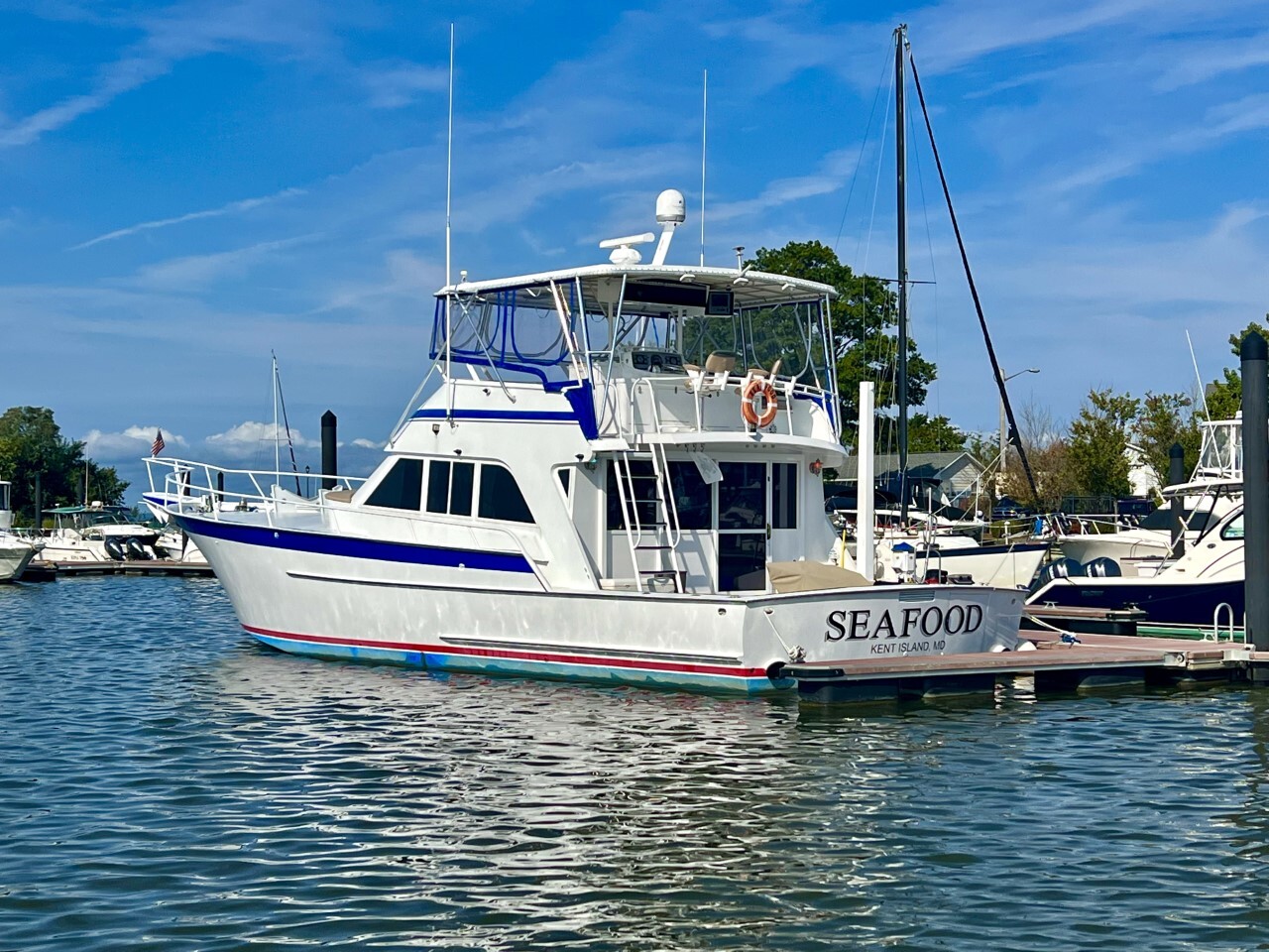 'Seafood' boat, seen in movie 'Caddyshack,' for sale