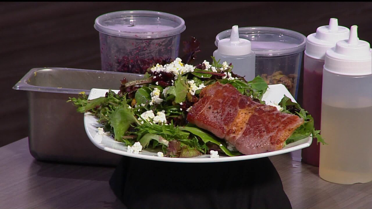Prosciutto Wrapped Arctic char
