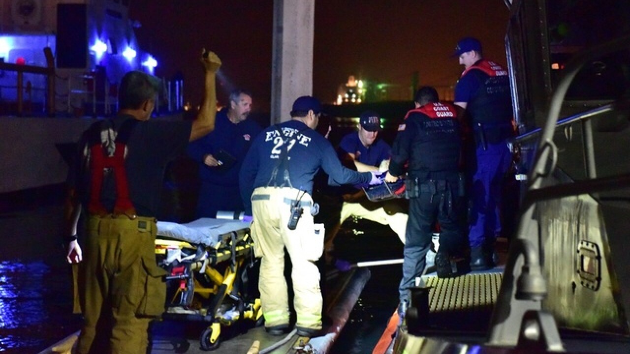 1 dead, 17 rescued in yacht, fishing boat crash