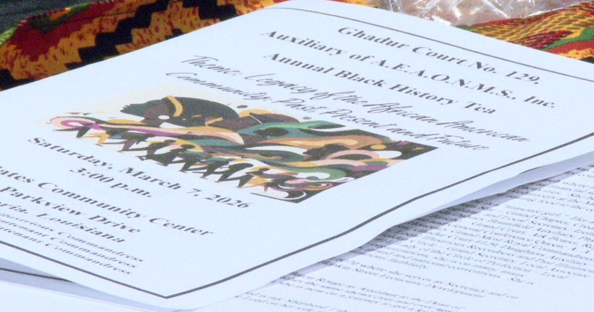 Annual Black History Tea honors local leaders in New Iberia