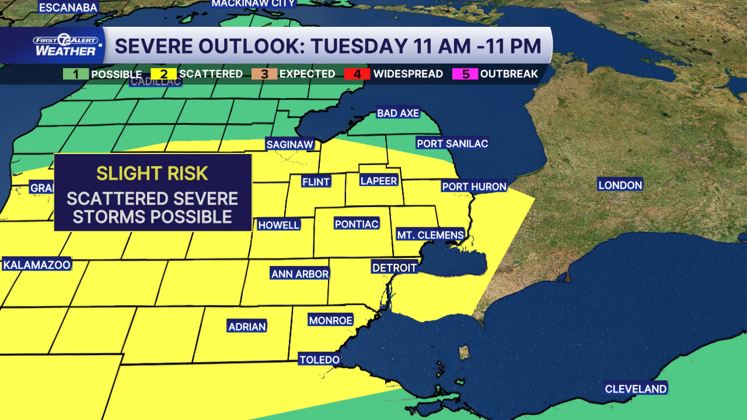 Metro Detroit Weather: Warm start to the week, but severe weather ...