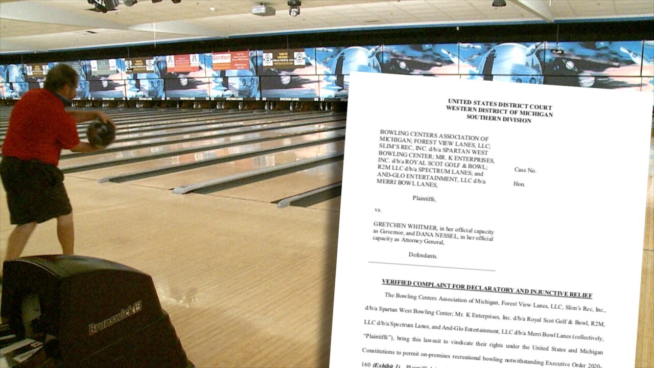 Bowling Alleys Remain Closed File Lawsuit Against Governor Whitmer