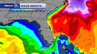Wave heights Oct. 20, 2026