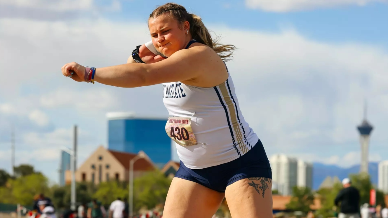 Montana State throw Sydney Brewster