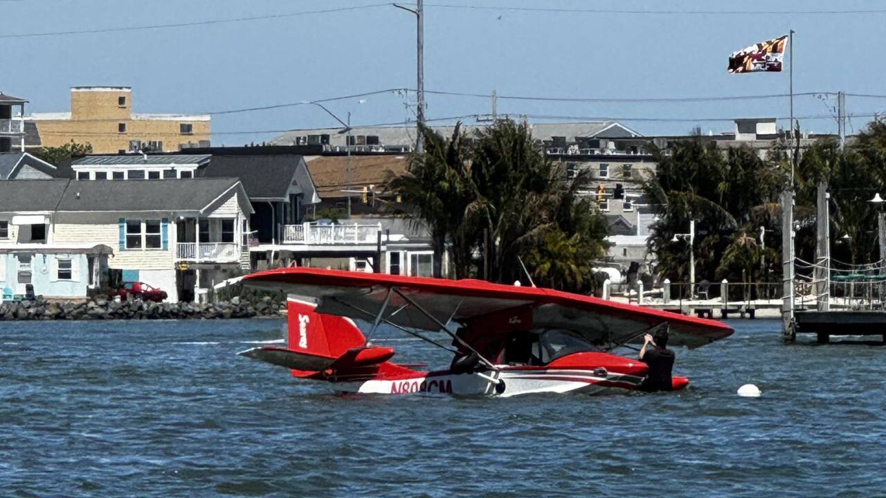 Small plane lands in Assawoman Bay near Seacrets Sunday