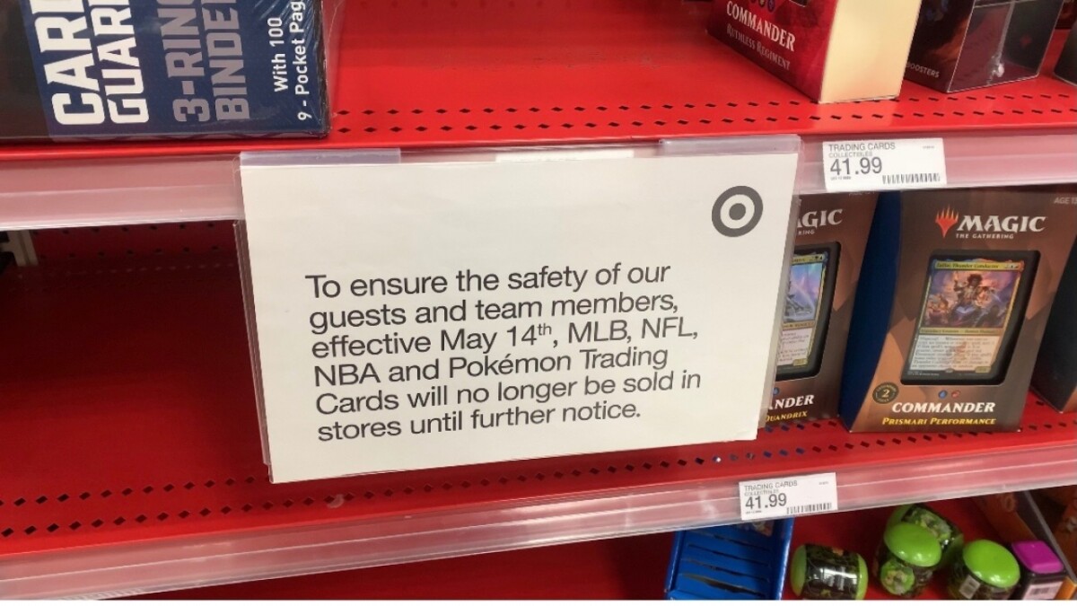 did target ban pokemon cards Target Is Cracking Down on Pokmon Scalping? According to this store sign, Target plans to limit Pokmon TCG purchases to 1 item per DPCI starting August 1st, while also making all