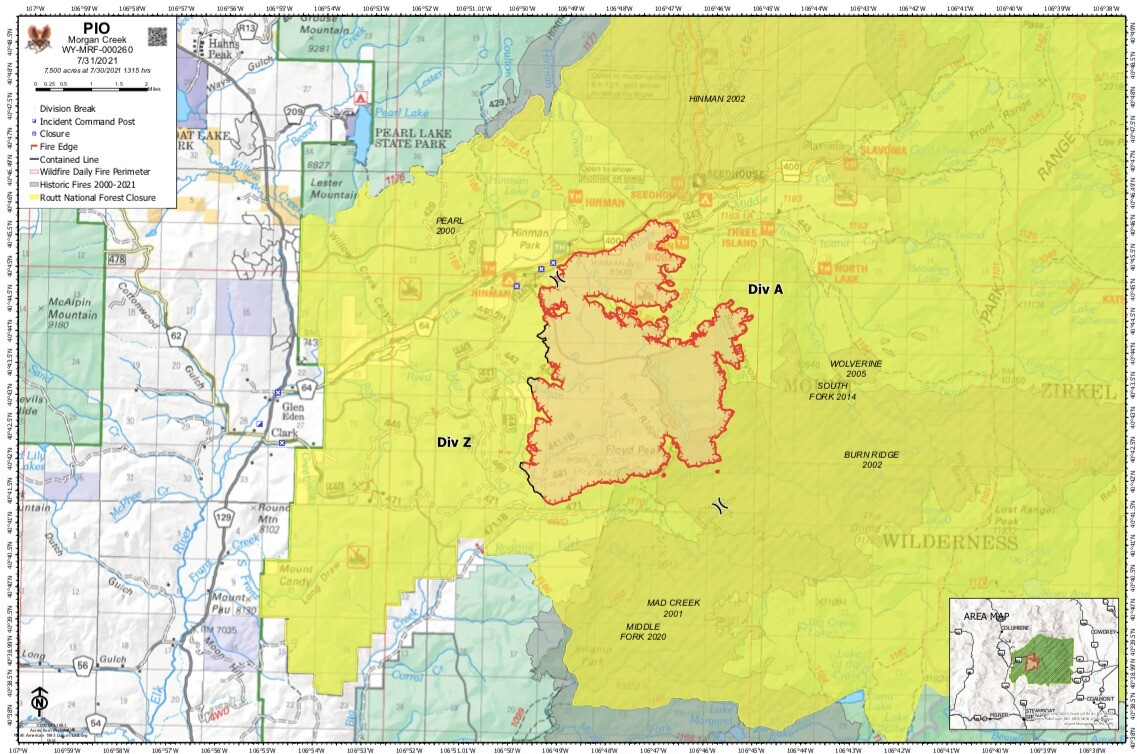 Morgan Creek Fire update July 31 2021