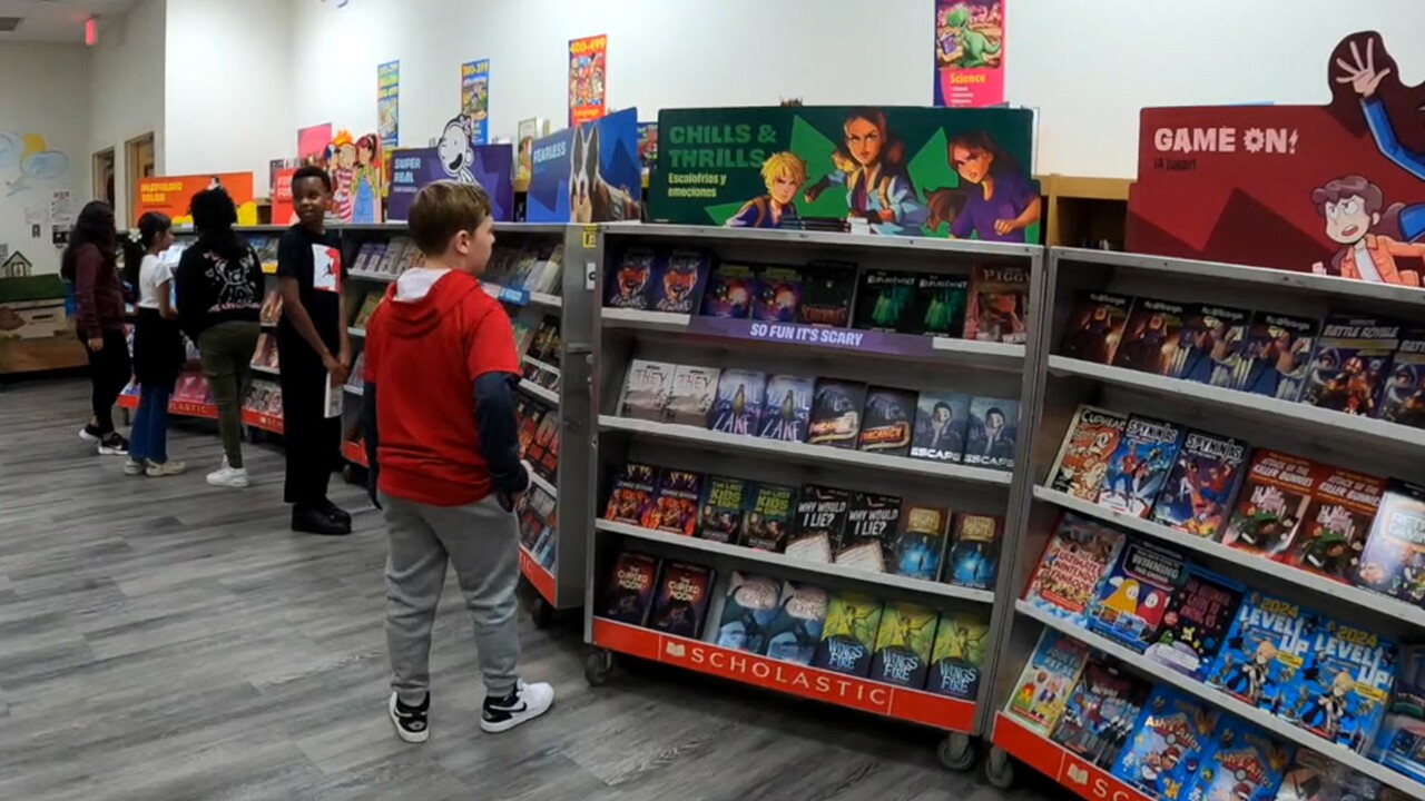 Students at Weatherbee Elementary School in Fort Pierce attend the school's Scholastic Book Fair on Feb. 26, 2024.jpg
