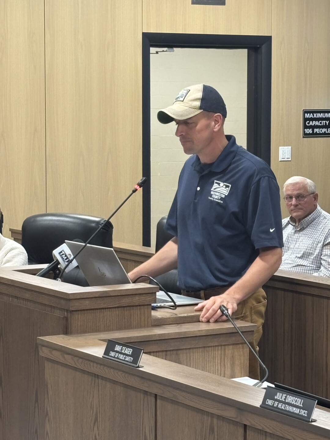 Josh Schoemann is the county executive of Washington County