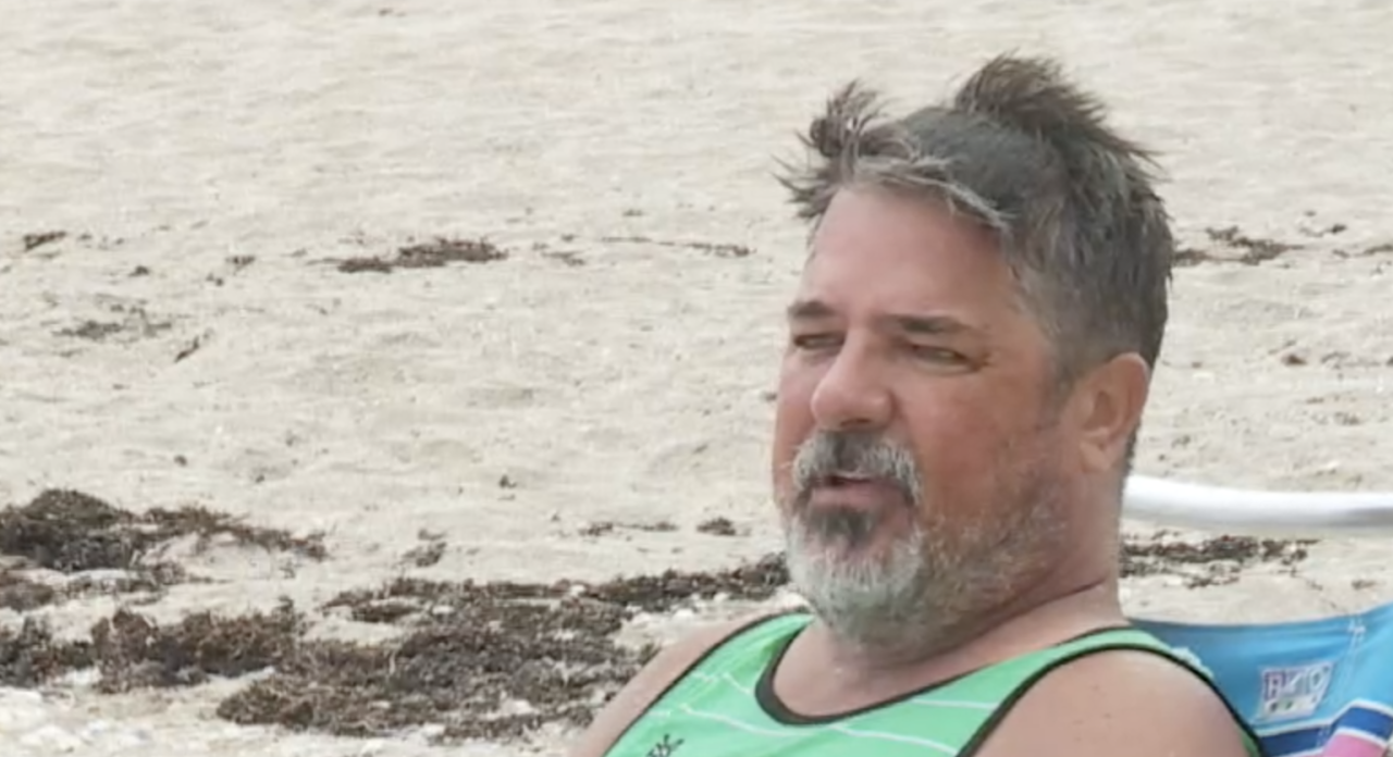 Robert Namie said he sits on the unguarded side of Stuart Beach, because it's less crowded