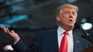 Republican presidential candidate Donald Trump