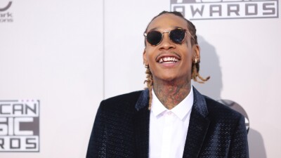 Rapper Wiz Khalifa in Los Angeles, California.