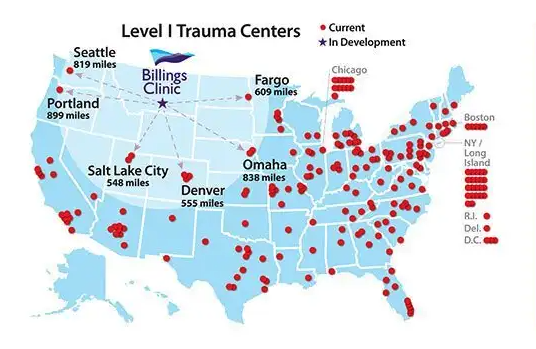 Trauma 1 locations