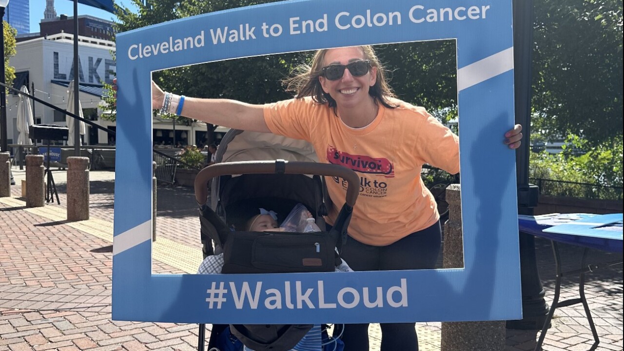 Colon cancer wasn't on Katie's radar at 41 and pregnant