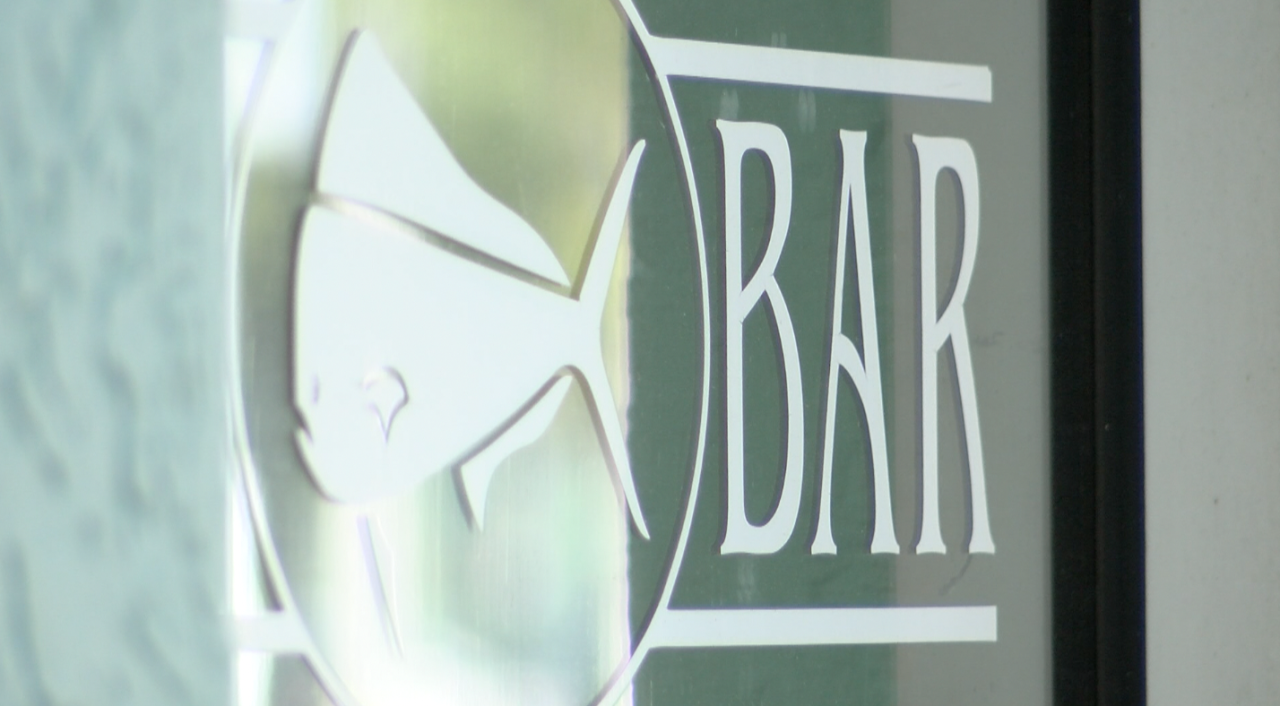 Closeup of Bull Bar logo in Delray Beach, which first opened in 2003