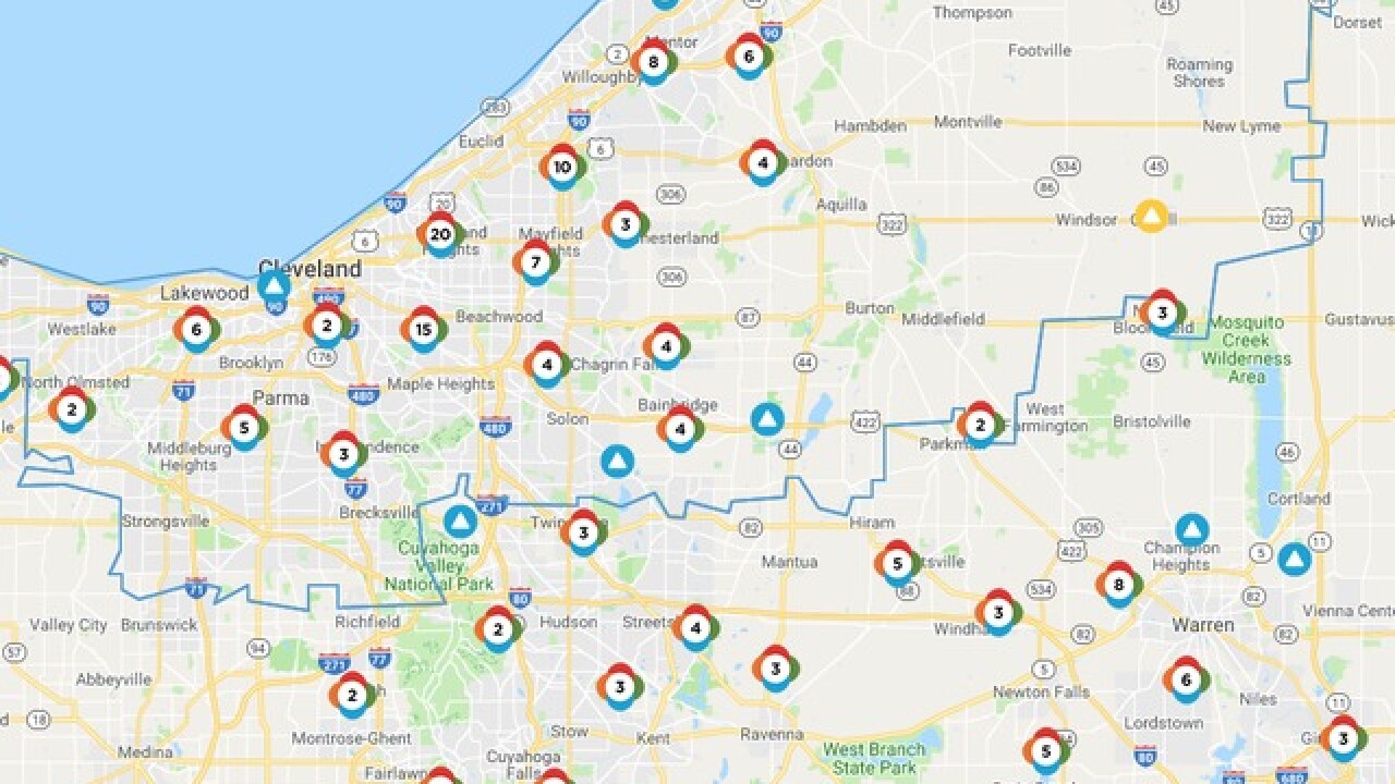 More than 30,000 people experiencing power outages in Northeast Ohio