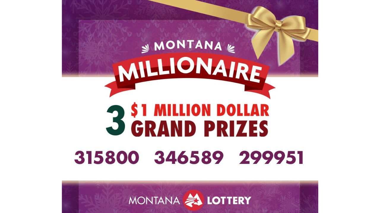 Winning tickets announced for Montana Millionaire