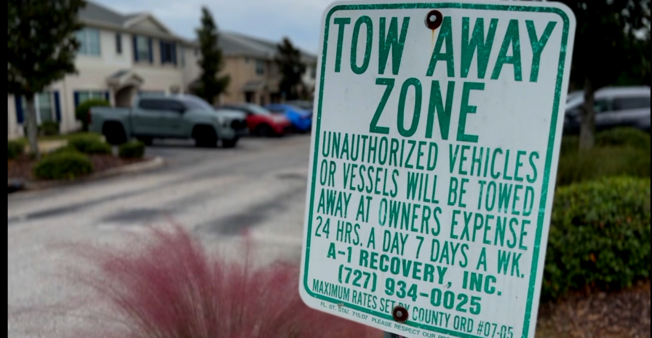 Tow away zone