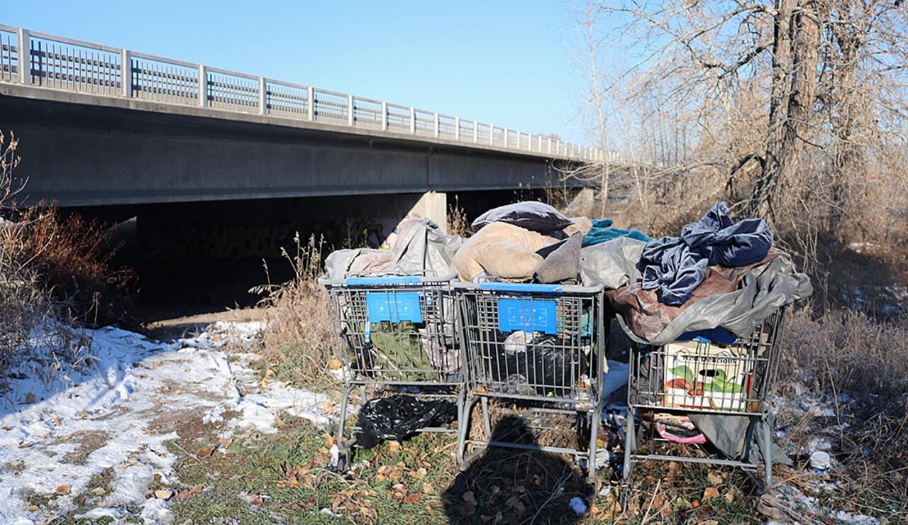 Frosted blankets homeless