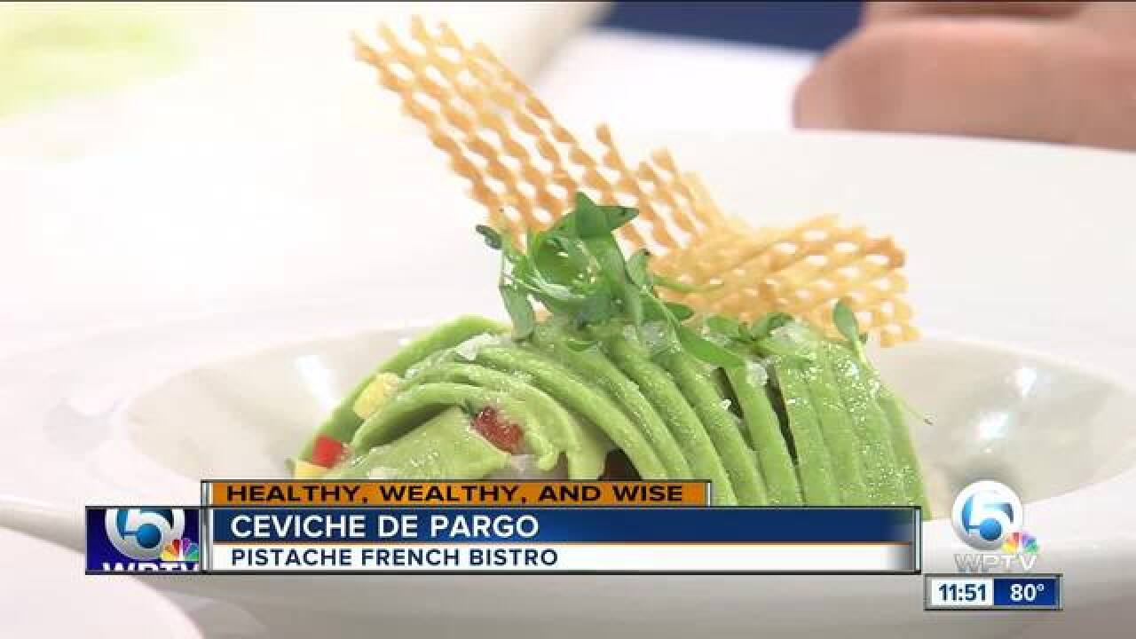 Snapper ceviche recipe from Pistache French Bistro