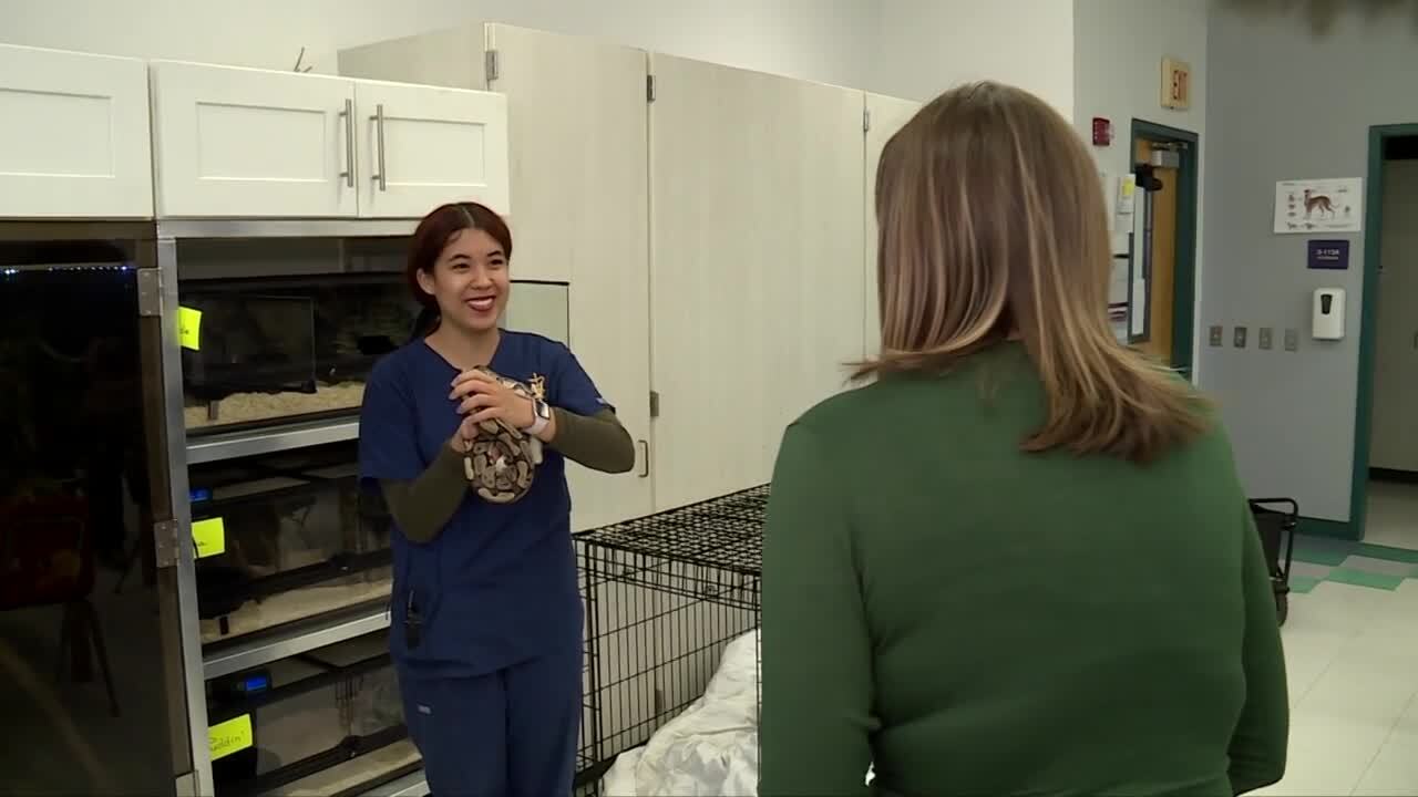 SouthTech Academy student Kennya Molina speaks to WPTV education reporter Stephanie Susskind on Jan. 31, 2024.jpg