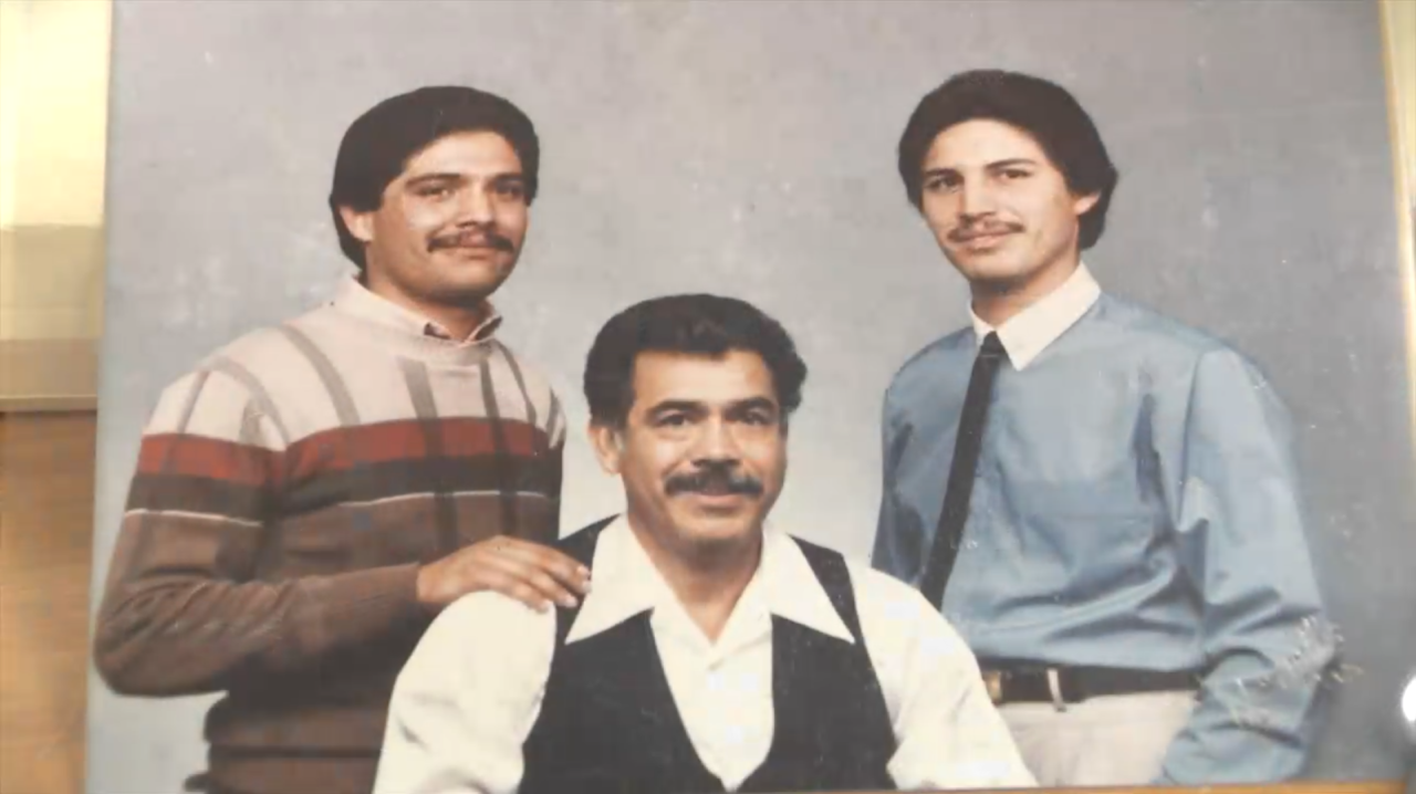 Corky Gonzales with sons