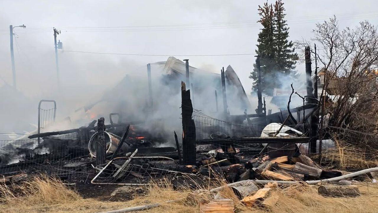 House destroyed by fire in Judith Basin County