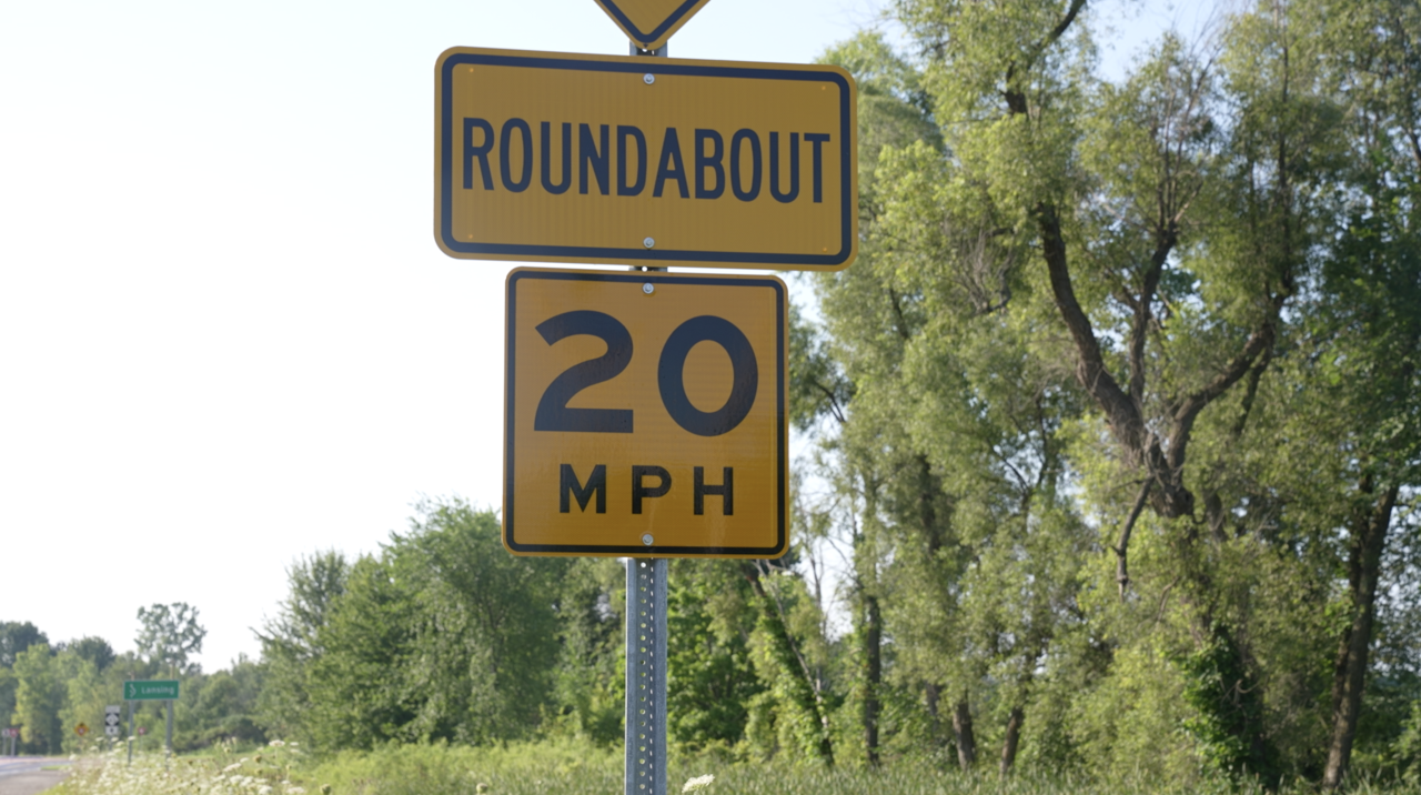 Roundabout in Grand Ledge