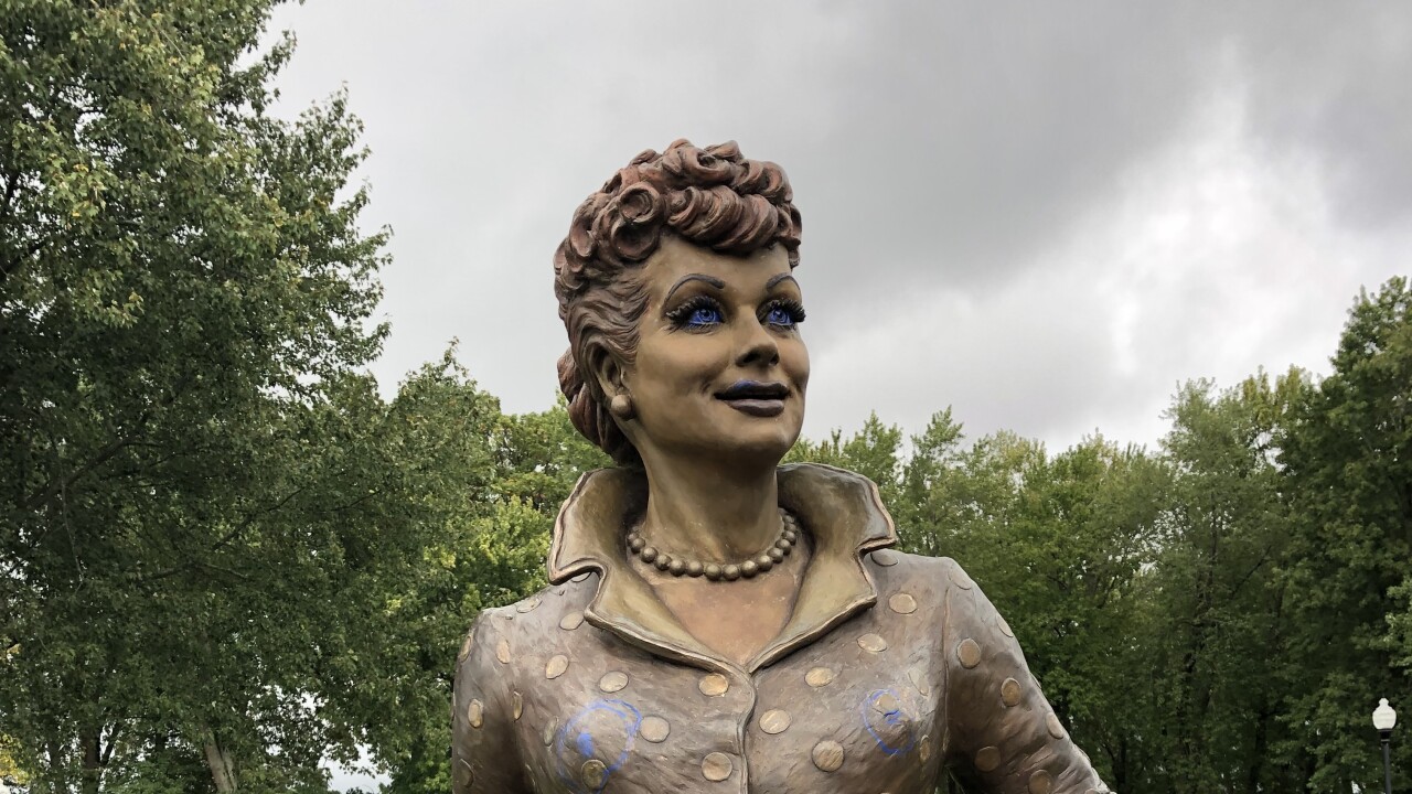 Lucy statues vandalized in Lucille Ball Memorial Park