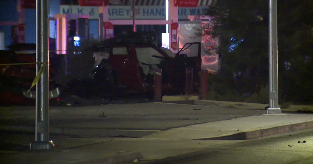 Three teens killed when stolen Kia Soul hits light pole in North Las Vegas