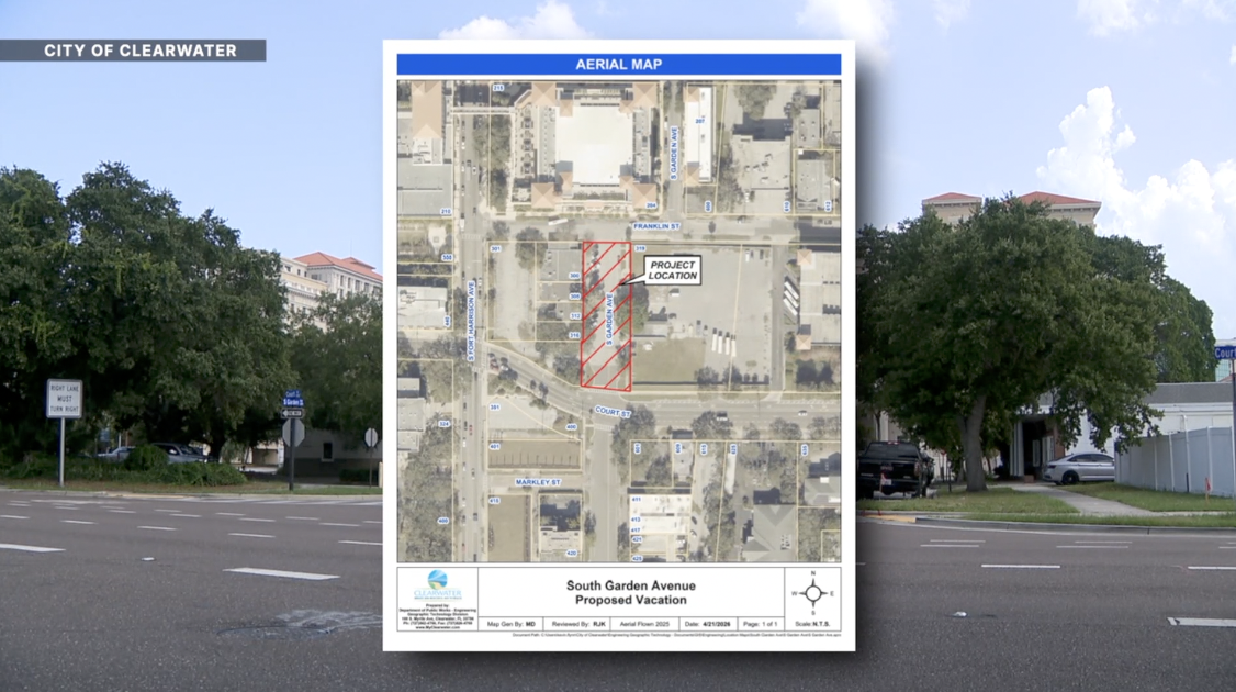 Portion of South Garden Avenue that City has vacated