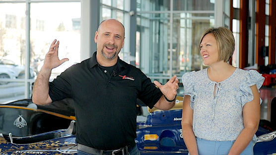 Tim and Christy Carrie in Speedway