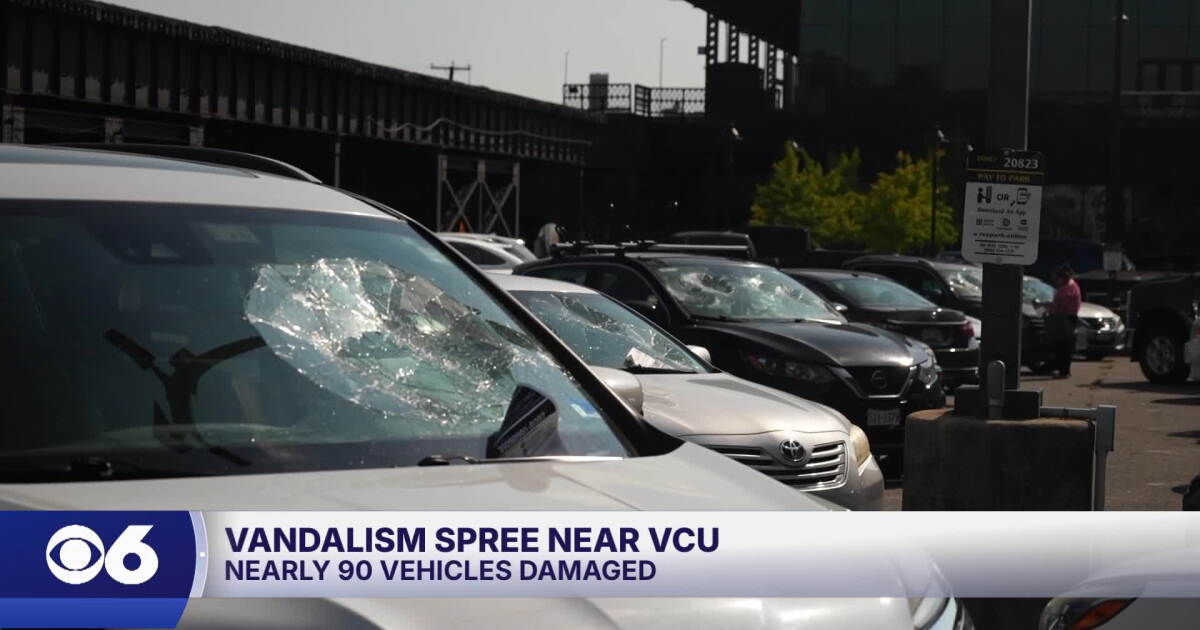 Man arrested after damaging over 90 vehicles in Shockoe Bottom: 'I just think it's sad'