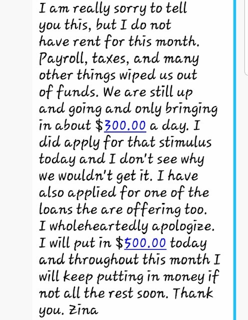 Letter to Landlord