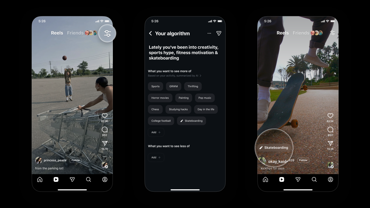 Instagram says new feature gives you more control over your algorithm for reels