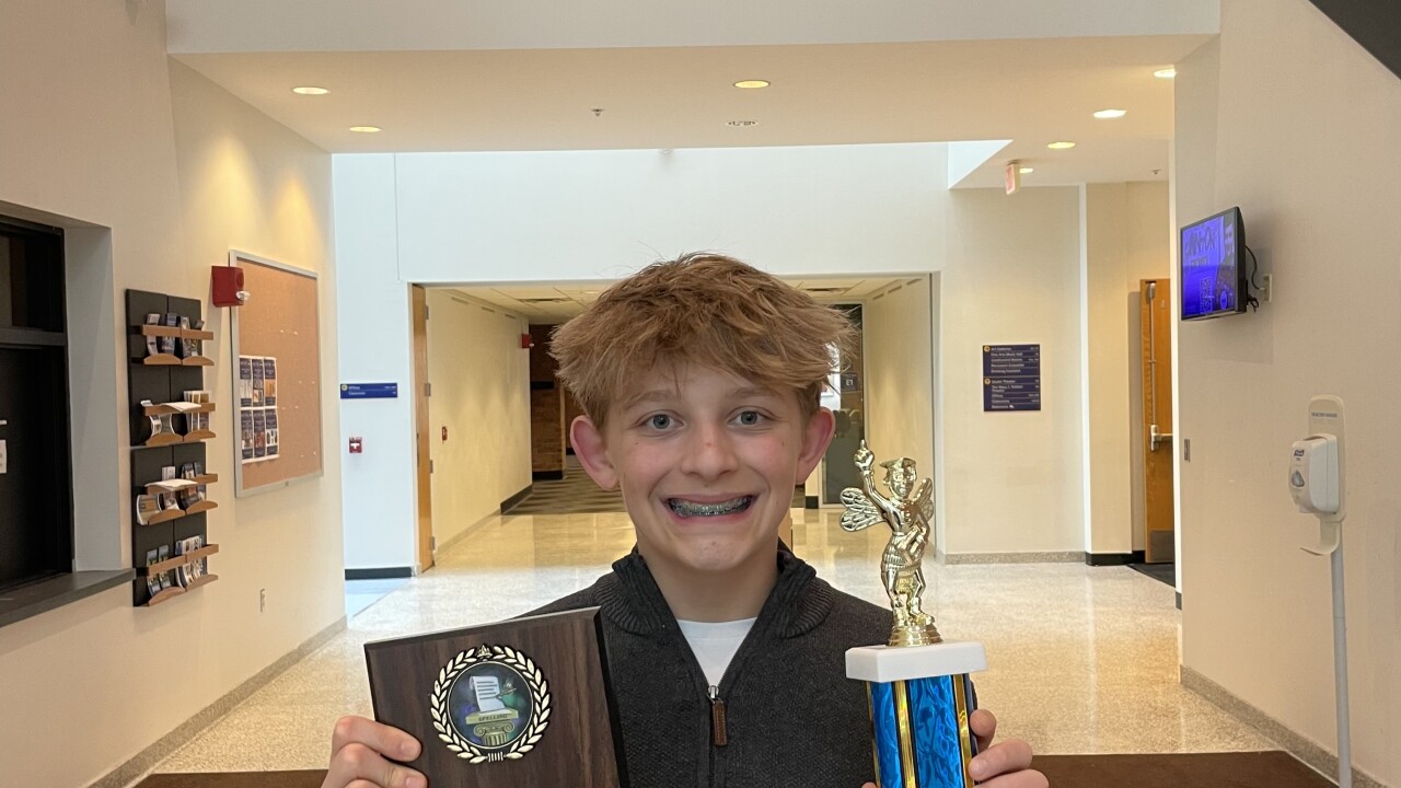 Tommy Schervish heading to Scripps National Spelling Bee
